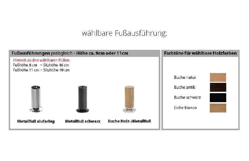 Fußausführung