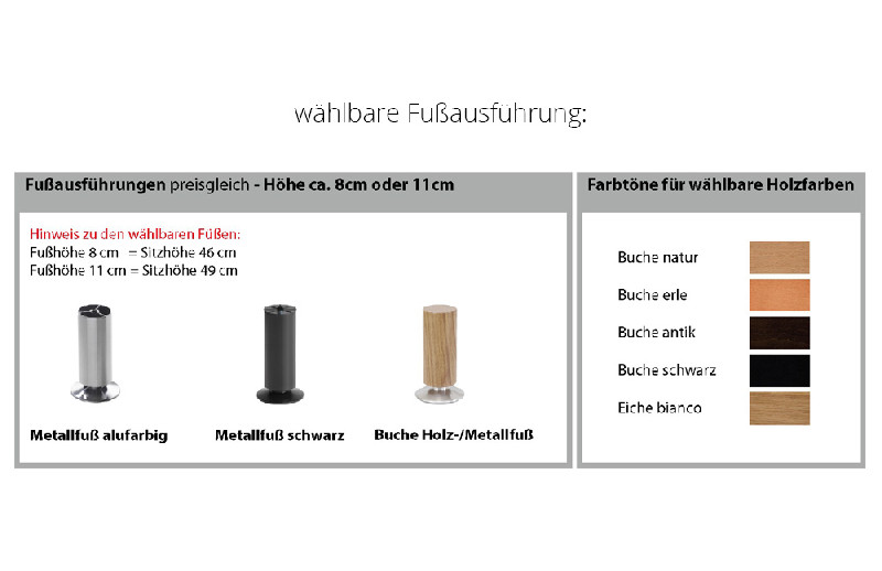 Fußausführung
