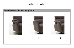 Armlehnenvarianten