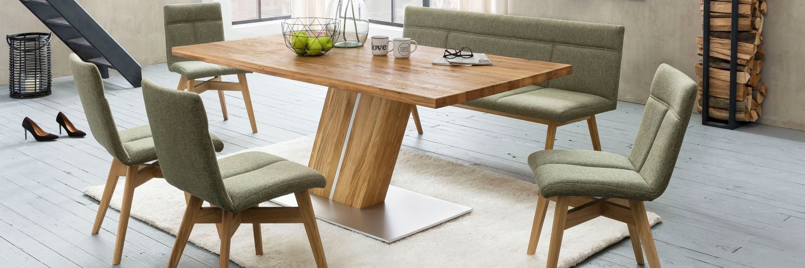 Standard Furniture Sitzbank Catania aus Massivholz für Ihr Esszimmer
