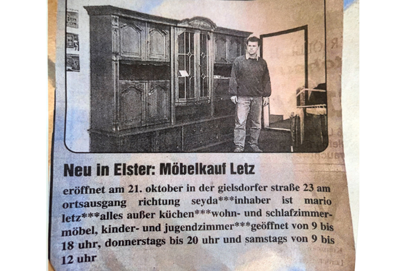 Zeitungsartikel zur Eröffnung
