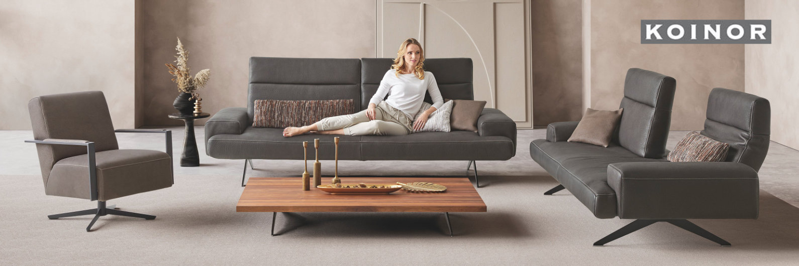 Geteiltes Polsterkopfteil mit Verstellfunktion