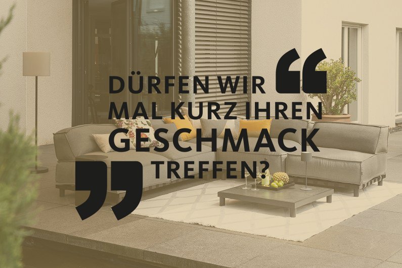 Lounge-Set Vlieland mit grauen Sitzkissen mit Allwetterstoff