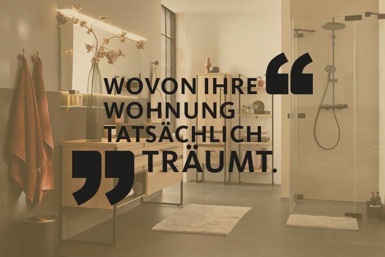 Badezimmer Barcelona in Eiche Halifax mit Metallrahmen