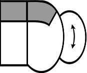 1-Sitzer Außenecke mit Hocker rechts