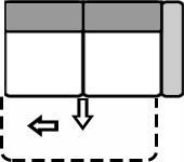 Relaxbett 2,5-sitzig rechts