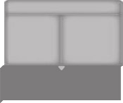 3-Sitzer Zwischenelement