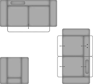 KSL 3 VZMO - KSVL WA1L 2,5W WA1R KSR - Sessel