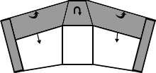 Trapezsofa