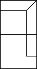 Eckbank tief mit Abschluss