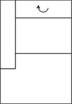 Chaiselongue breit links