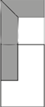 Eckelement mit 1-Sitzer + Abschlussteil links