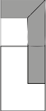 Eckelement mit 1-Sitzer + Abschlussteil rechts