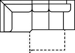 Ecke + 2-Sitzer rechts