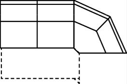 3-Sitzer Zwischenelement + Ecke