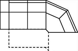 2-Sitzer links + Ecke