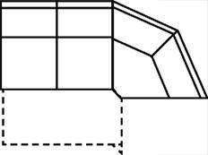 2-Sitzer Zwischenelement + Ecke