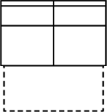 3-Sitzer-Zwischenelement