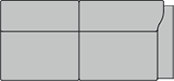 Anreihsofa 2,5-sitzig rechts