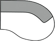 Abschlussteil rund rechts