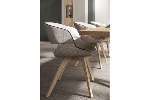 V/lacera living von Voglauer - Stuhl 74 kiesel