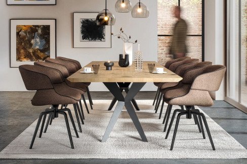 V/lacera living von Voglauer - Stuhl 74 kiesel