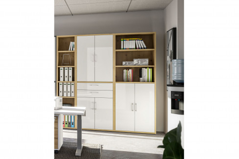 Big Profi Office von Mäusbacher - Highboard mit abschließbaren Türen