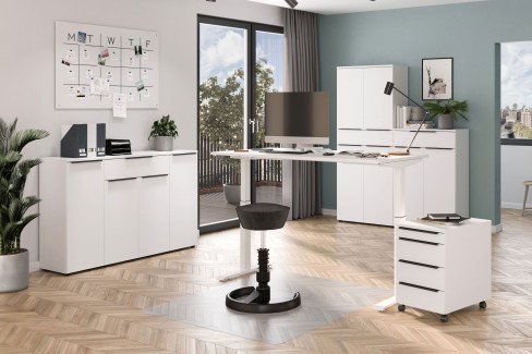 GW-Mailand von Germania - Büromöbel-Ensemble in Graphit