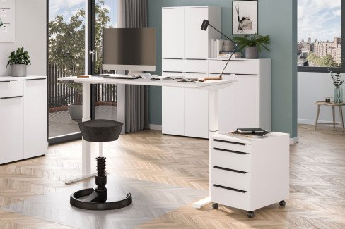 GW-Mailand von Germania - Büromöbel-Ensemble in Graphit