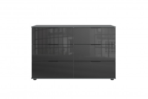 Danzig von Wimex - Kleiderschrank mit 4 Glastüren weiß