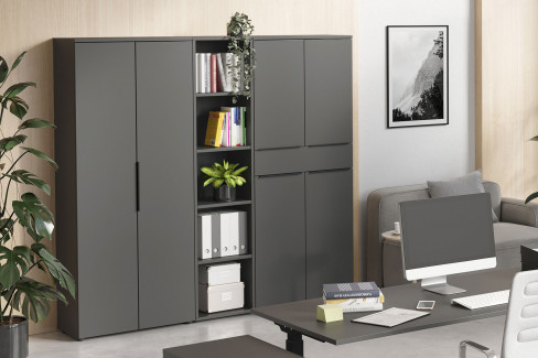 GW-Mailand von Germania - Büroset mit Winkelschreibtisch