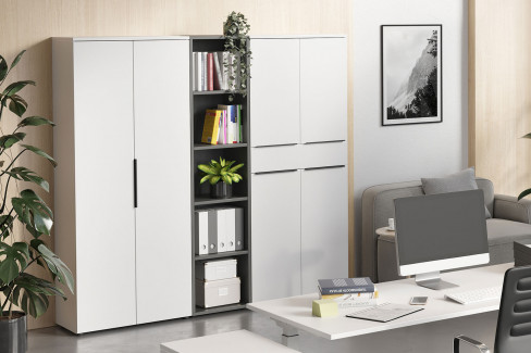 GW-Mailand von Germania - Büroset mit Winkelschreibtisch