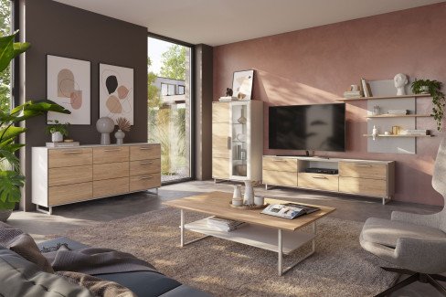 Kai von Elfo Möbel - Lowboard 5806 Eiche bianco