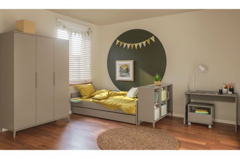 Brother Stu von YUNY by Paidi - L-Wandregal taupe ca. 95 cm breit