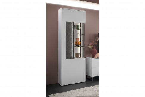 Deltona von set one by Musterring - Vitrine in Weiß matt