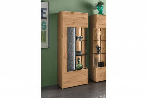 Deltona von set one by Musterring - Vitrine in Weiß matt