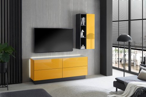 Colors von Mäusbacher - Couchtisch in Vulkanschwarz