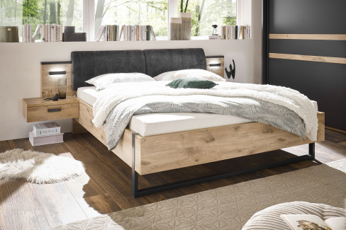 Raven von SchlafKONTOR - Schrank ca. 270 cm breit Viking Oak - graphit