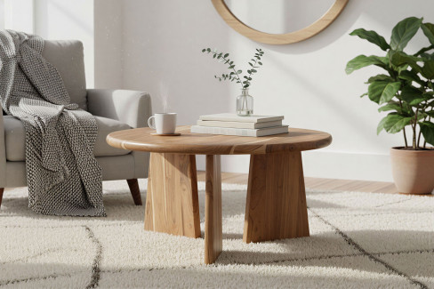 Wave-living von SIT Möbel - Konsolentisch aus massiver Akazie