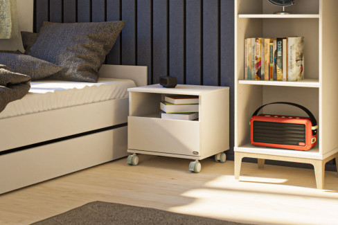 Cutie-Lea von YUNY by Paidi - Rollcontainer/ Nachtschrank off-white