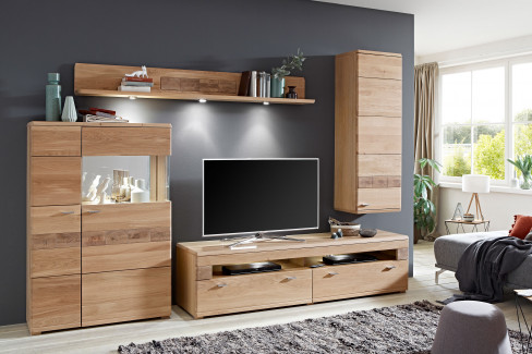 Miro-living von IDEAL Möbel - Wohnwand 09 Eiche bianco