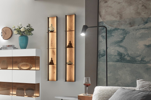 Torido von Hartmann - Metallregal hängend Kerneiche Umato