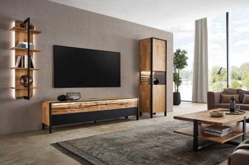 Steel living von Thielemeyer - Couchtisch 720033 Wildeiche gebürstet