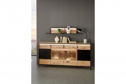 Steel living von Thielemeyer - Couchtisch 720033 Wildeiche gebürstet