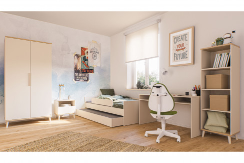 Hazel von YUNY by Paidi - Rollcontainer cashmere-beige - Eiche-Montana