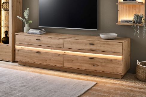 Boca von IDEAL Möbel - Wohnwand in Eiche Artisan