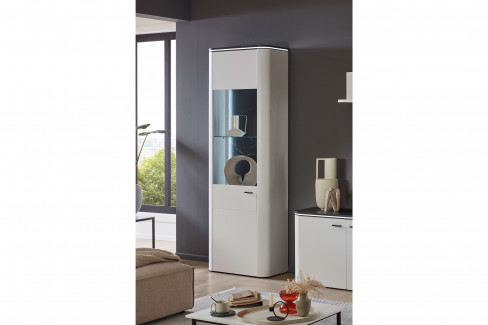 Wave-living von IDEAL Möbel - Wohnwand in Weiß und Marmor