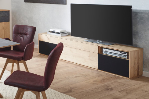 Selecto von Schösswender - Hängeregal SE 18O Wildeiche/ Metall Rost