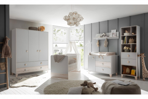 Fien von POL Power - Kombi-Kleiderschrank ash grey - Absetzung Aurum