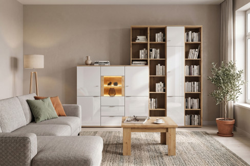 Alpha-living von RMI Möbel - Wohnwand A2402-36 Alteiche